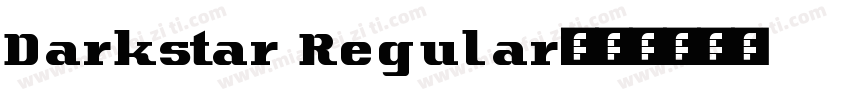 Darkstar Regular字体转换